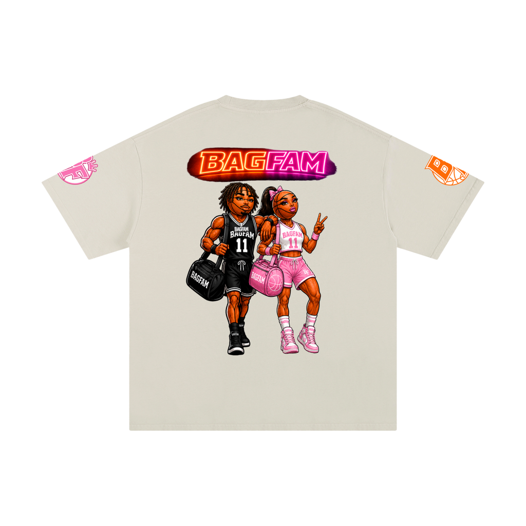 BAG FAM'S  (WORLDS COLLIDE NYC Pure Cotton T-Shirt) unisex