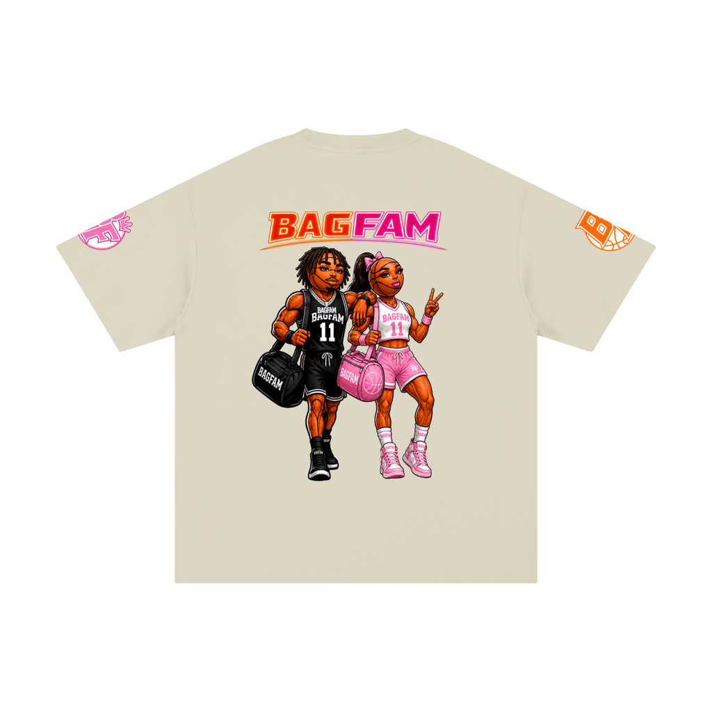 BAG FAM'S  (WORLDS COLLIDE NYC Pure Cotton T-Shirt) unisex
