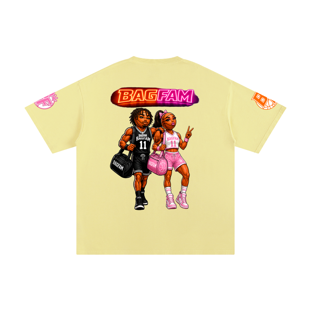 BAG FAM'S  (WORLDS COLLIDE NYC Pure Cotton T-Shirt) unisex